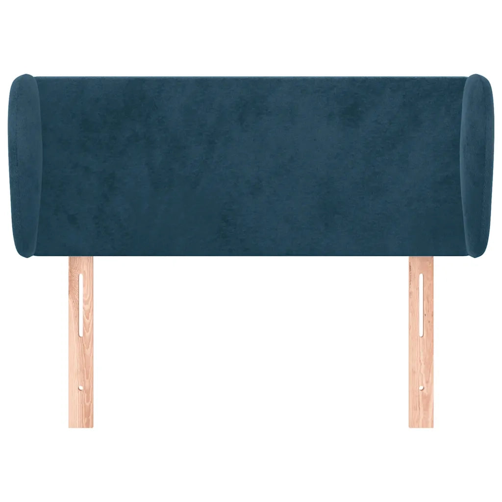 Testiera ad Orecchio Blu Scuro 103x23x78/88 cm in Velluto 3116910
