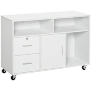 Scrivania con cassetti e scaffali ¨C Minimal ¨C Bianco 100x35x65 cm