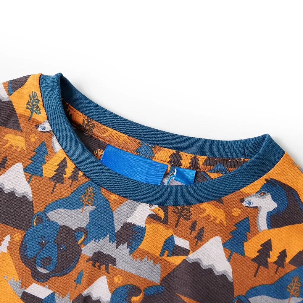 Pigiama per Bambini Maniche Lunghe Cognac 104 CFW9444478