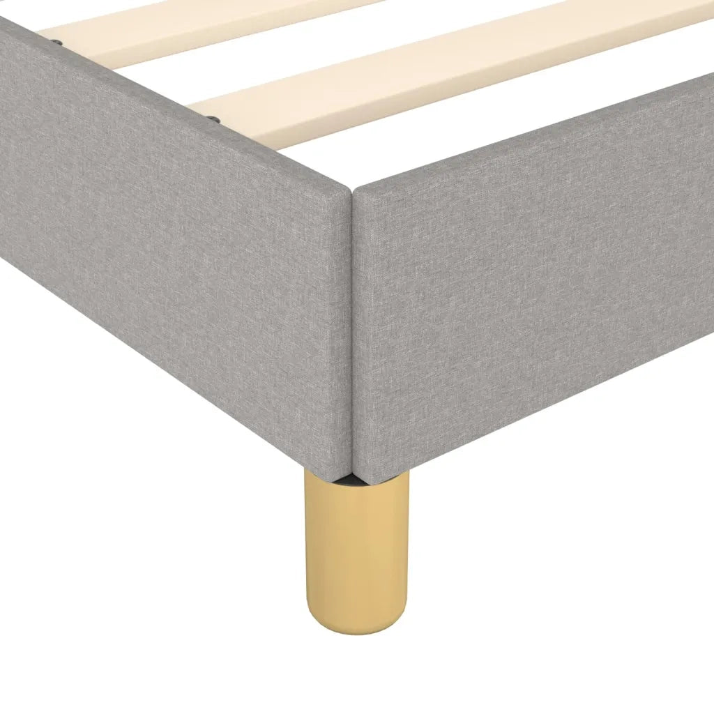 Giroletto senza Materasso-Struttura Letto Grigio Chiaro 100x200 cm Tessuto 923062