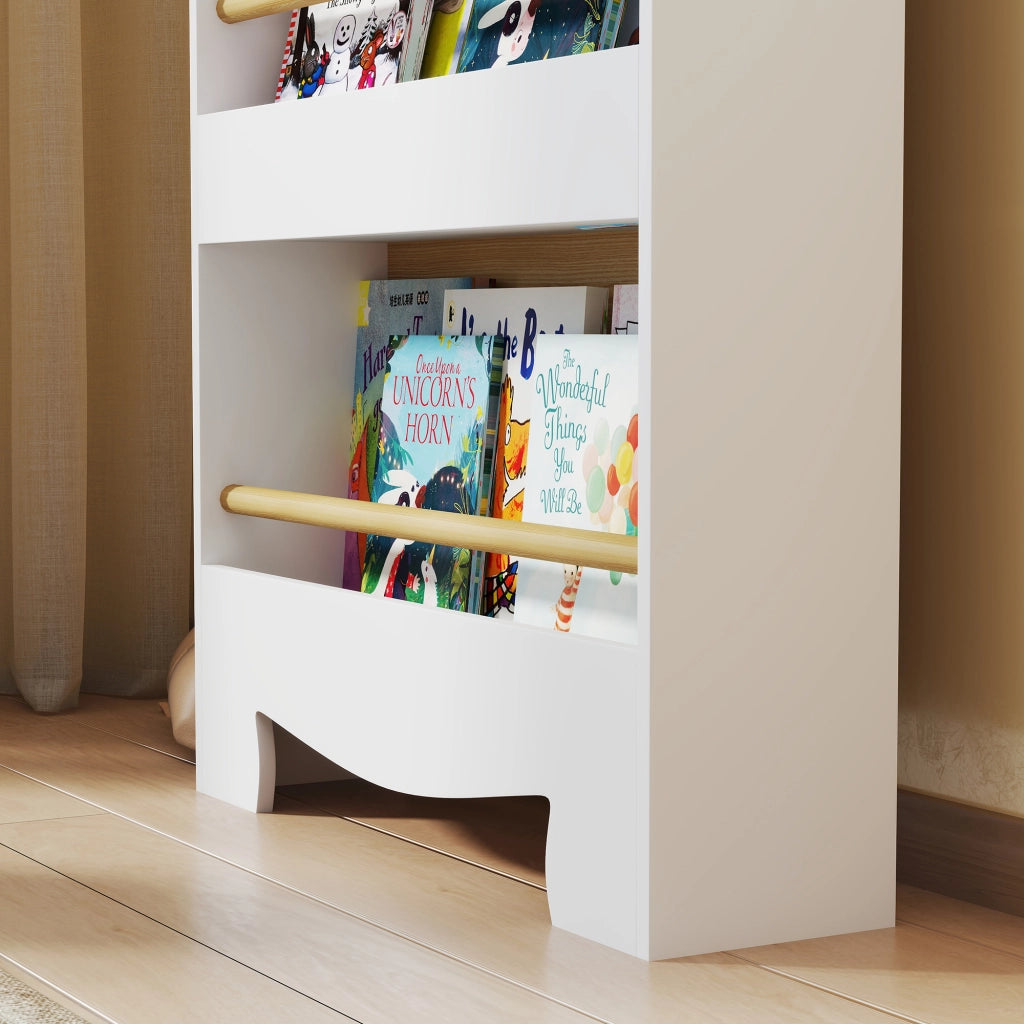 Libreria Bambini 3 Livelli ¨C Minimal ¨C Design Orso Bordi Arrotondati Sicurezza