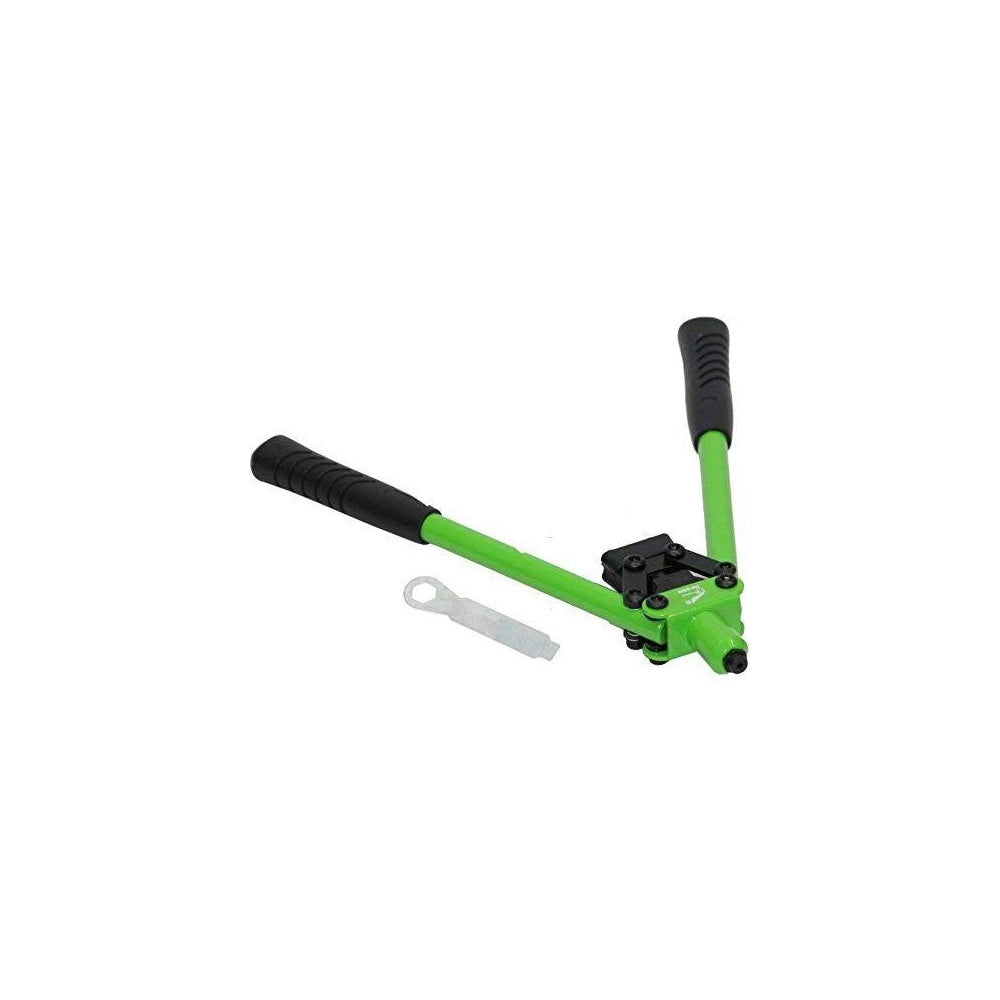 Trade Shop - Rivettatrice Manuale 310 Mm 3 Testine Per Rivetti Da 3.2 4.0 4.8 Doppio Manico -