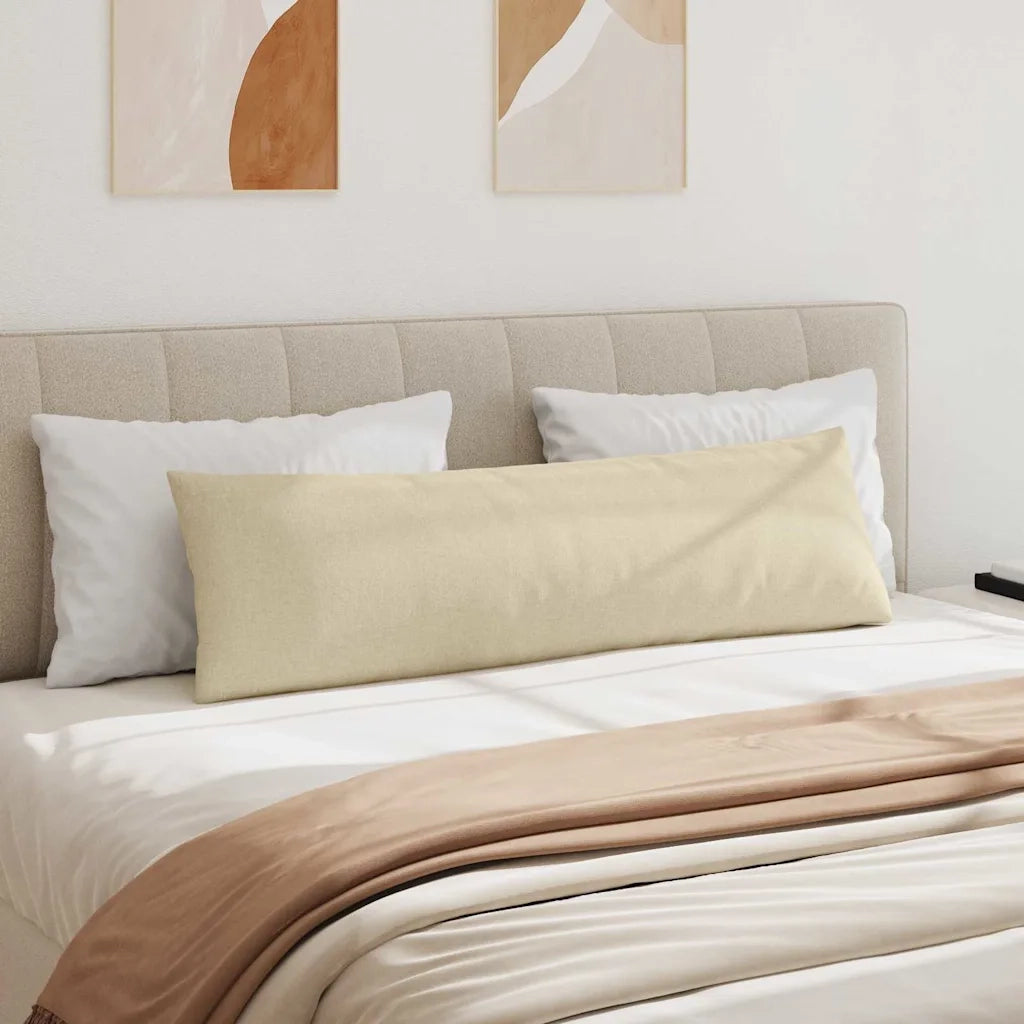 Cuscini da Divano 2 pcs Crema 145 x 40 cm Tessuto 42013832