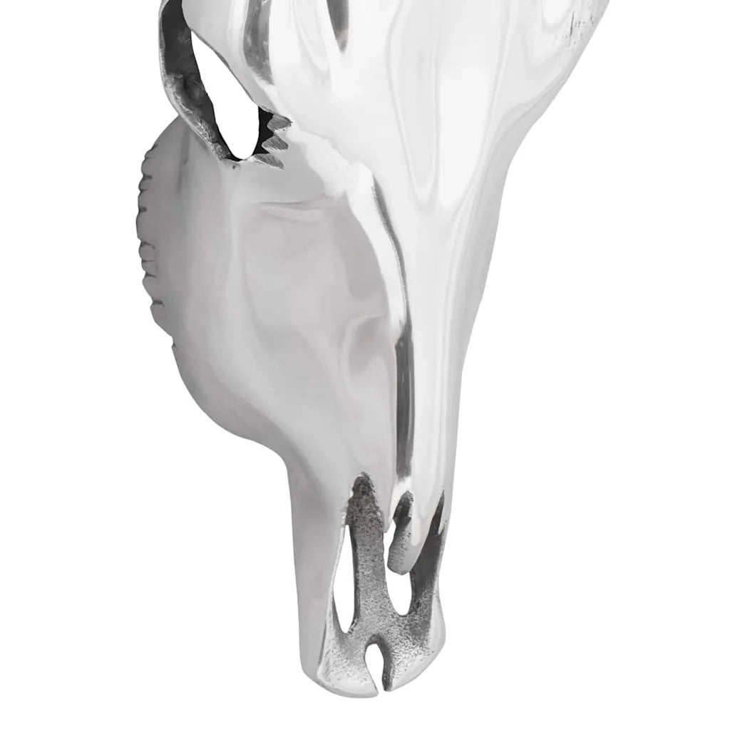 Teschio di toro Argento 34 x 13 x 53 cm Alluminio 42000134