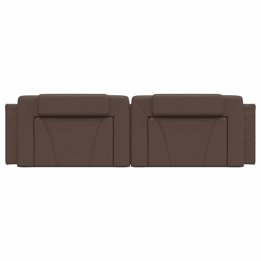 Cuscino Testiera Viana Marrone 180 cm in Similpelle 374806