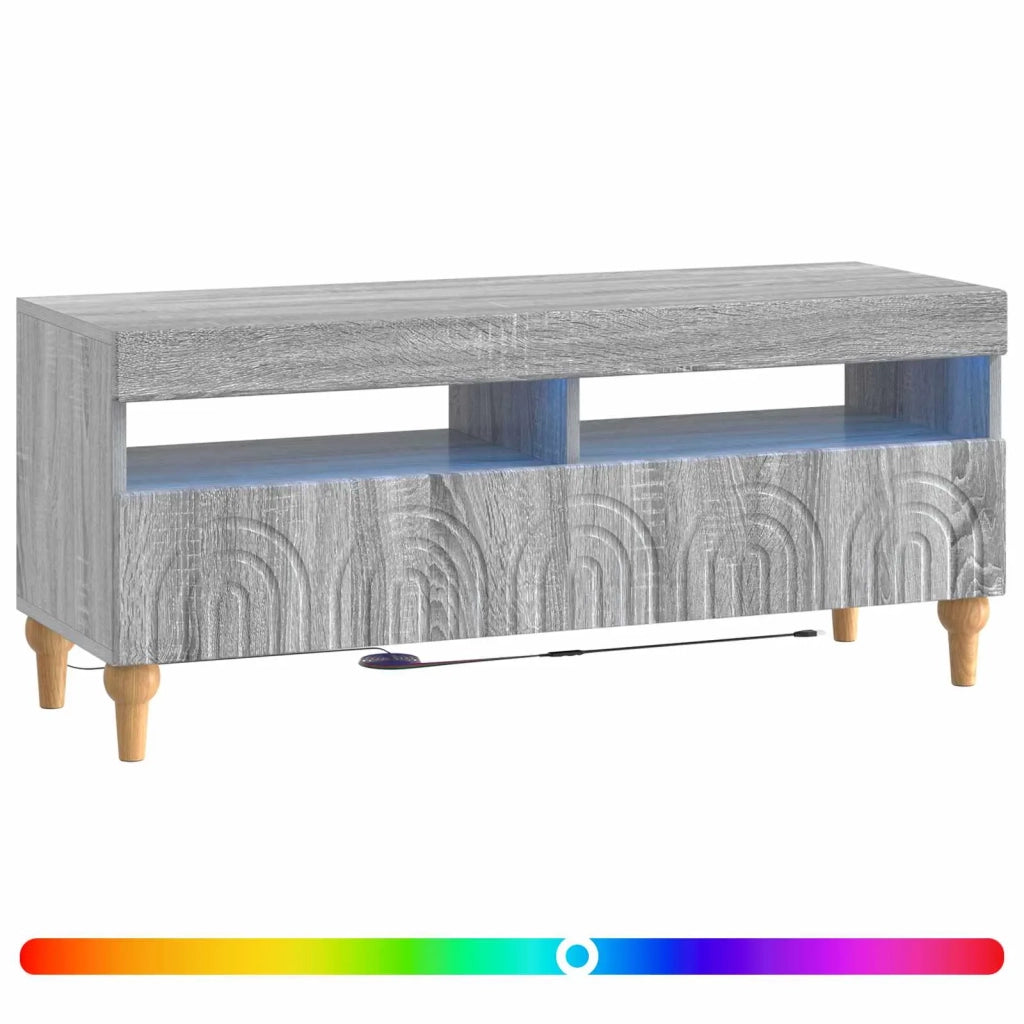 Mobile TV LED Sonoma grigio Legno ingegnerizzato 896331