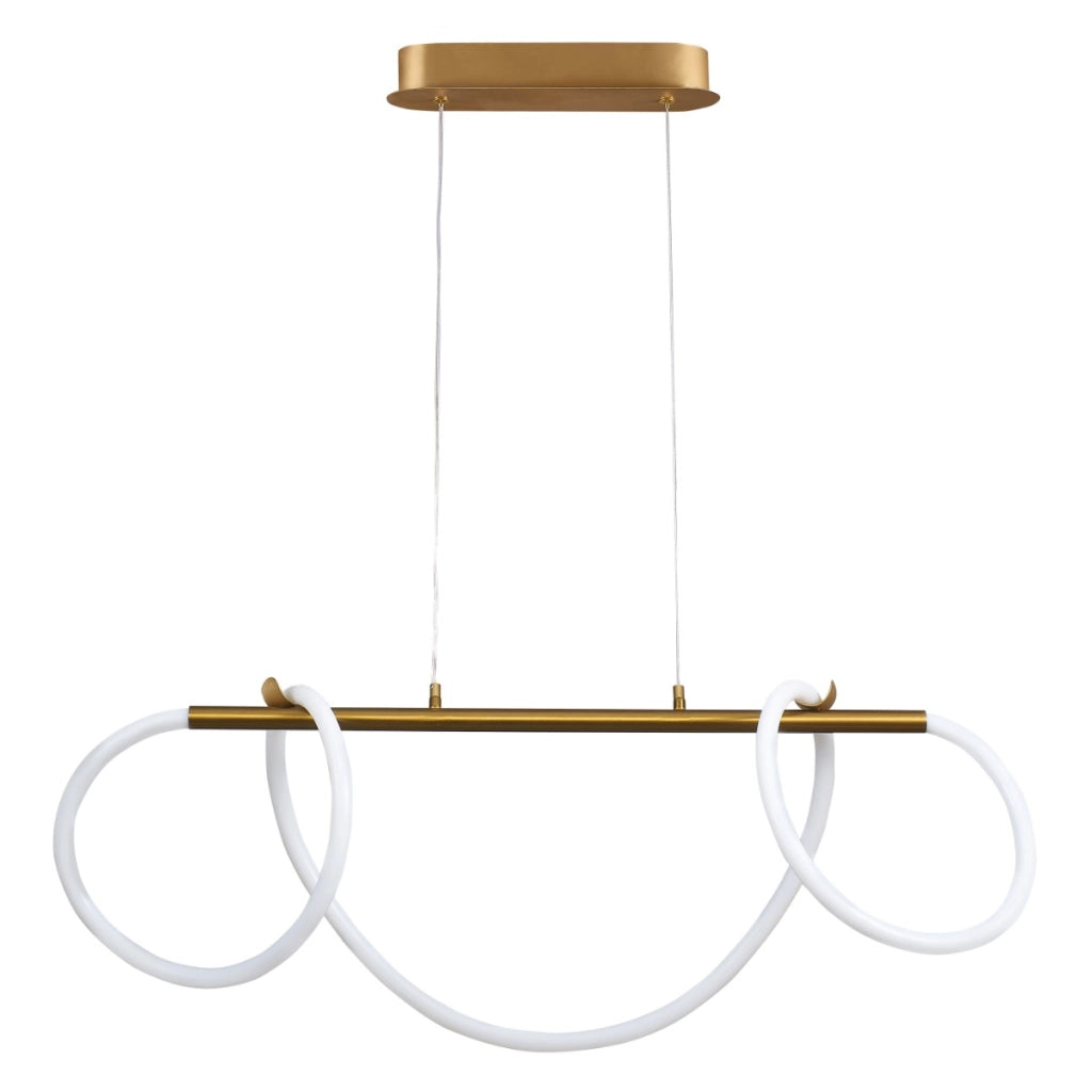 Lampada a sospensione LED Emma oro 38W 4000K Polux