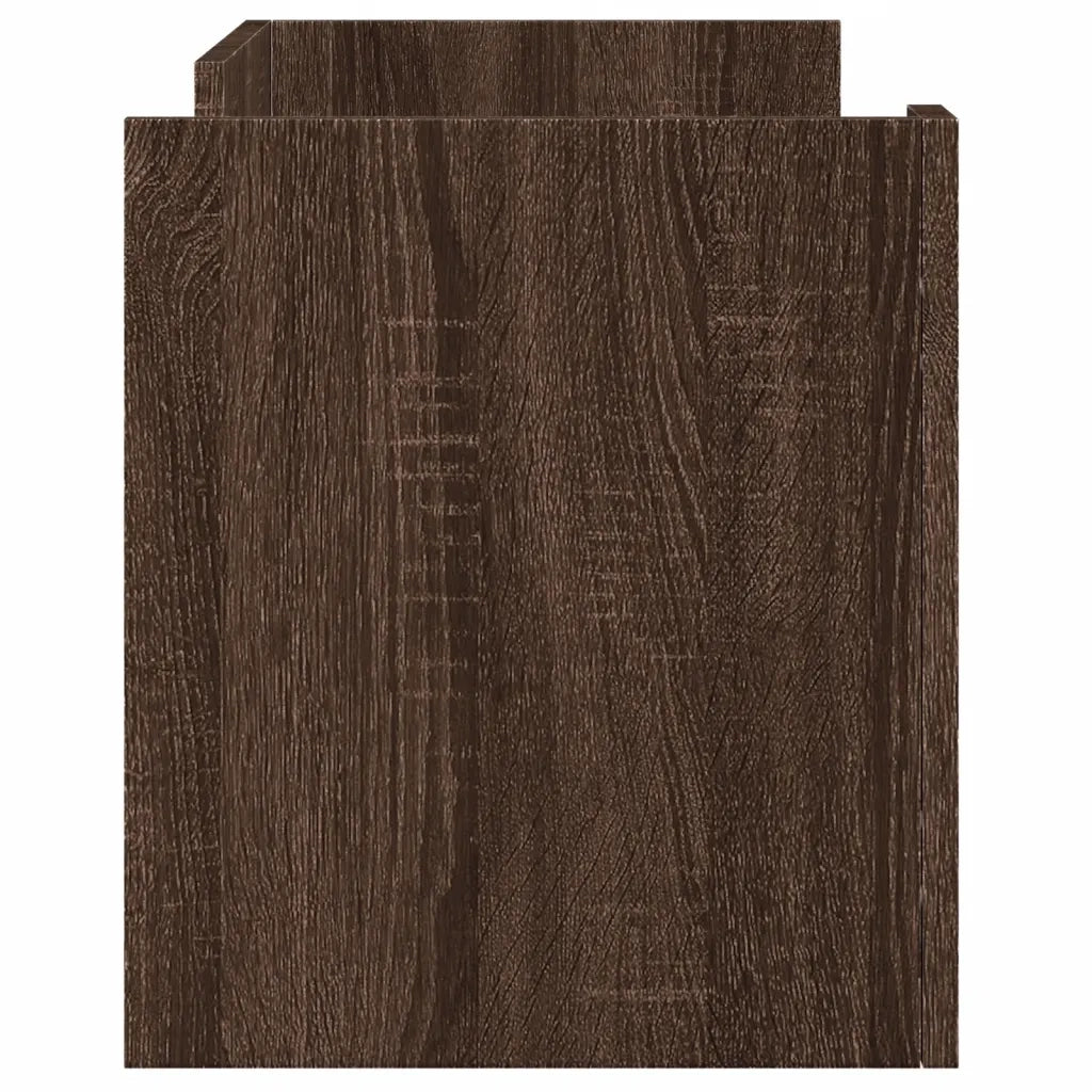 Mobile Porta TV Rovere Marrone 80x35x40 cm in Legno Multistrato 848373
