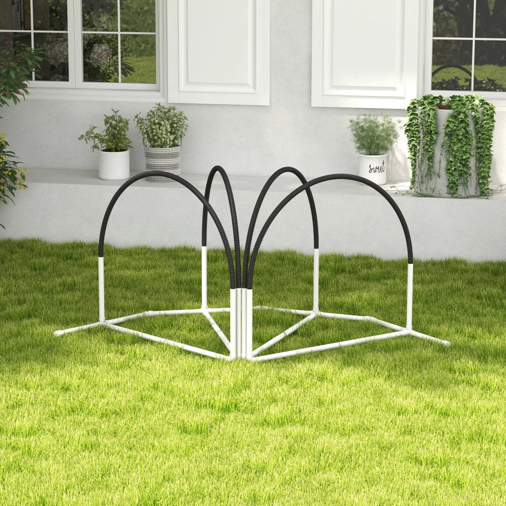 Set Agility per Cani ¨C zephmum ¨C Bianco e Nero 89x69x99 cm