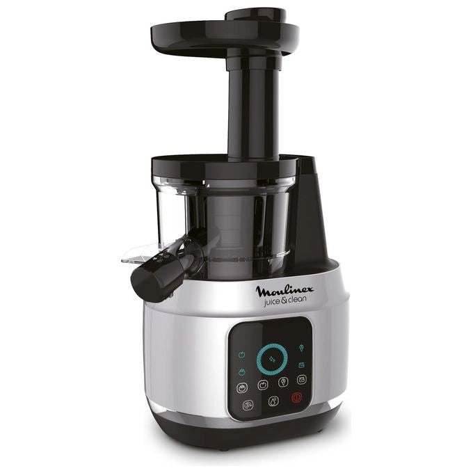 Moulinex ZU420E10 Juice and Clean Estrattore di succo a freddo 150 W 2 velocita' Touch Screen 0.8 L colore Alluminio Nero