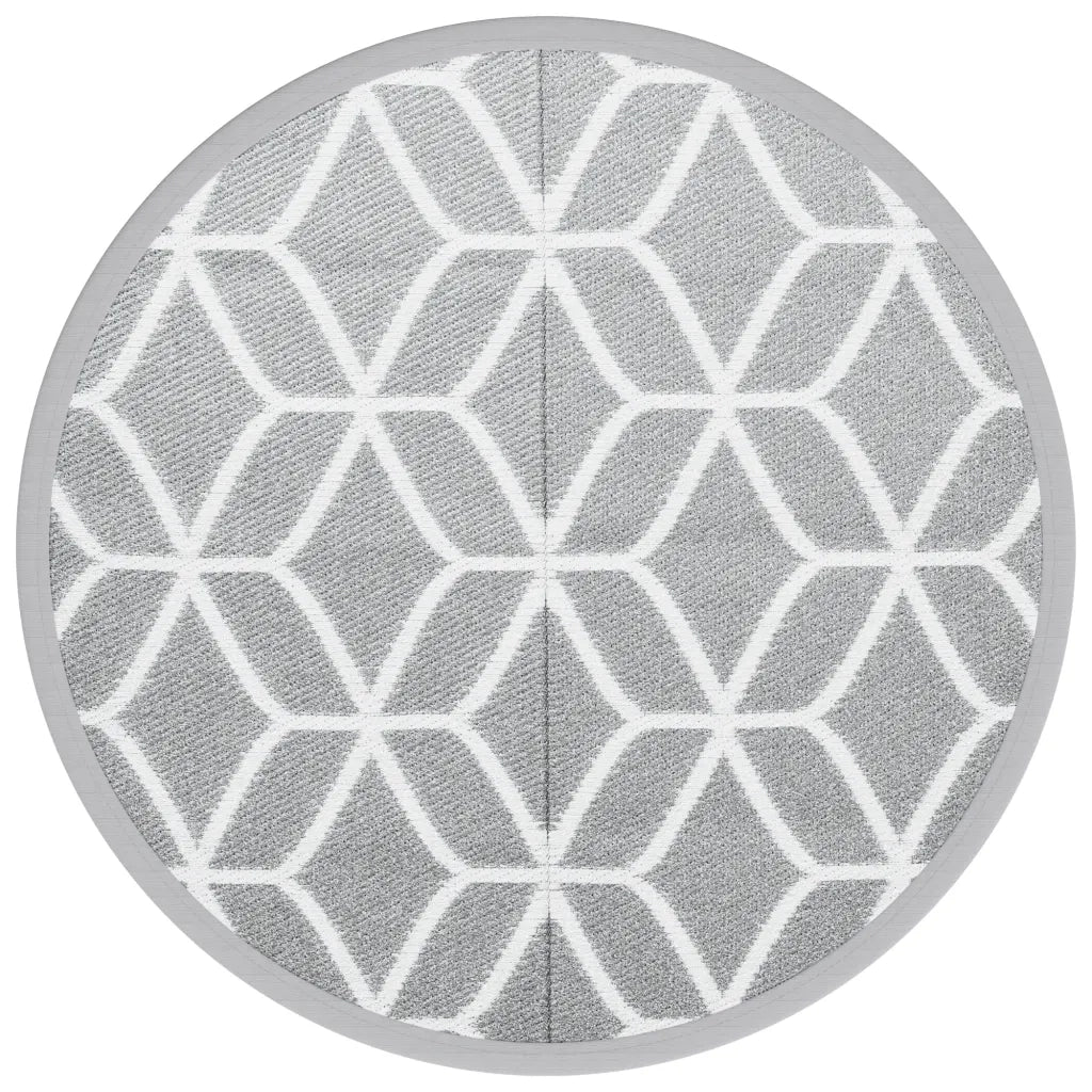 Tappeto da Esterno ARAKIL Grigio Ø160 cm in PP 368467
