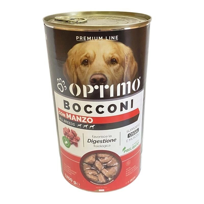 OPTIMO BOCCONCINI PER CANE AL GUSTO MANZO DA 1250 GR