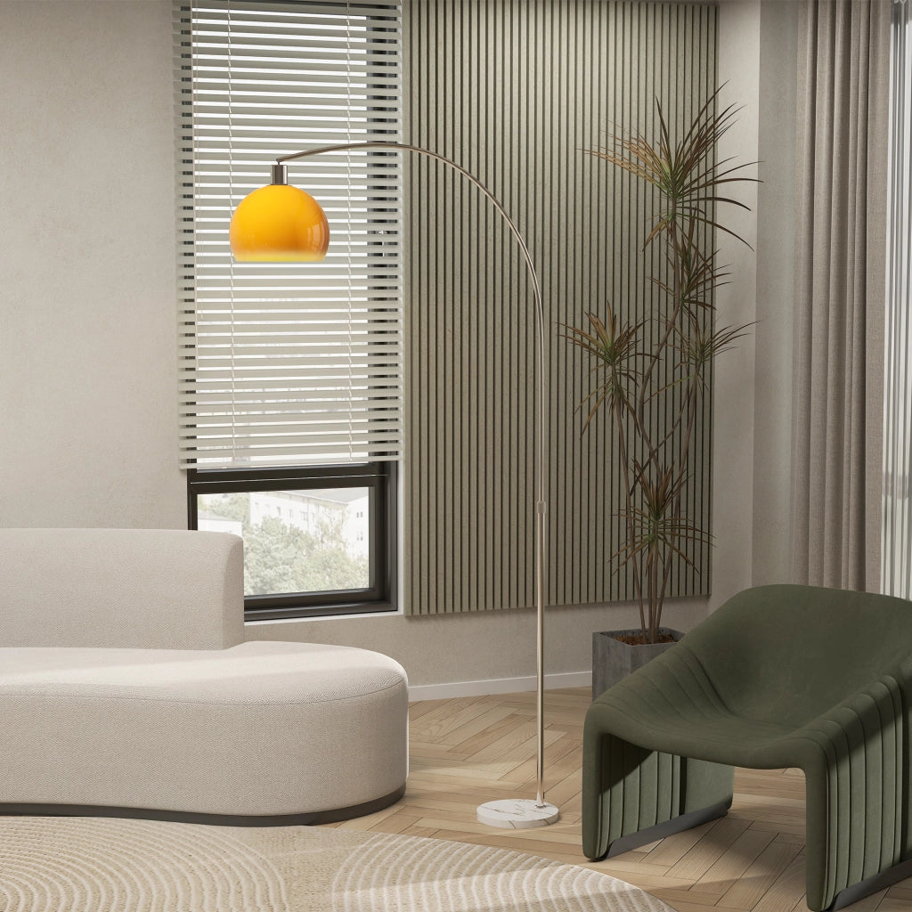 Lampada da terra ¨C zephmum ¨C arancione 26x90x180cm