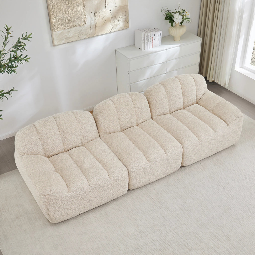 Divano modulare 3 posti - Zephmum- Design senza ossa schiuma ad alta densit¨¤ 32D