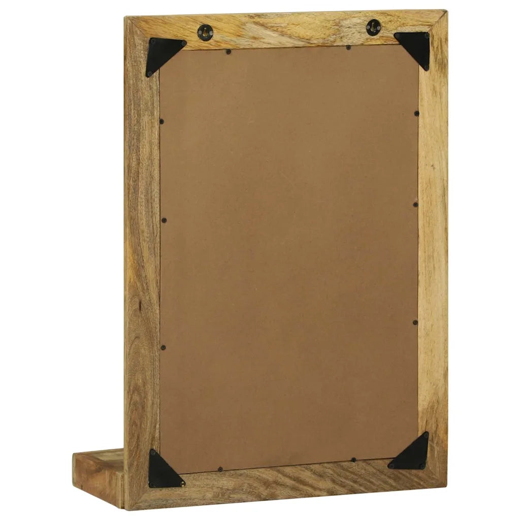 Specchio da bagno Rettangolare Marrone Legno di mango massello 4016736