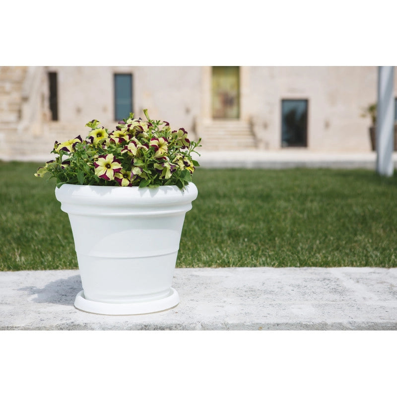 Vaso decorativo classico tradizionale Ø55 H49 in polimero resistente impruneta per piante per giardini e terrazze - Made in Italy - Monacis