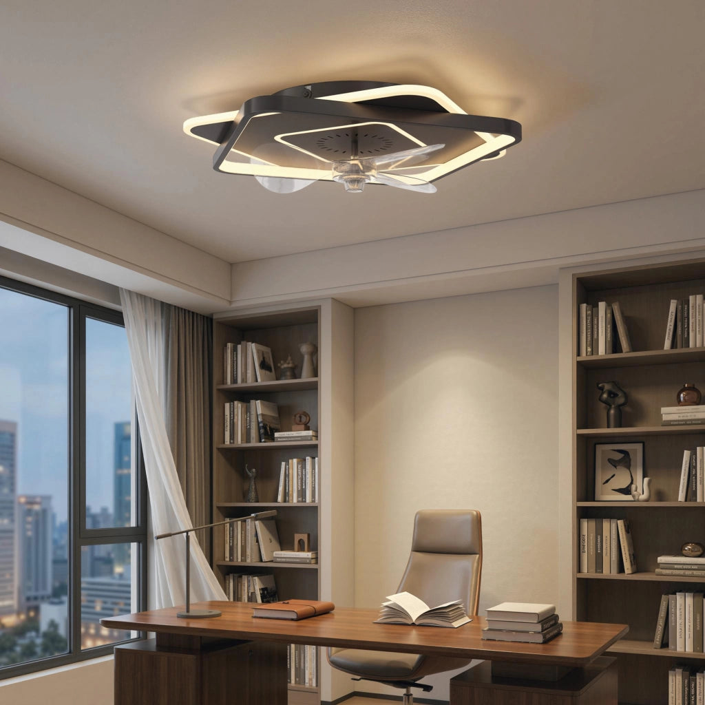 Ventilatore da Soffitto con Luce e Telecomando ¨C Minimal ¨C LED 6 Velocit¨¤ 3 Temperature Colore