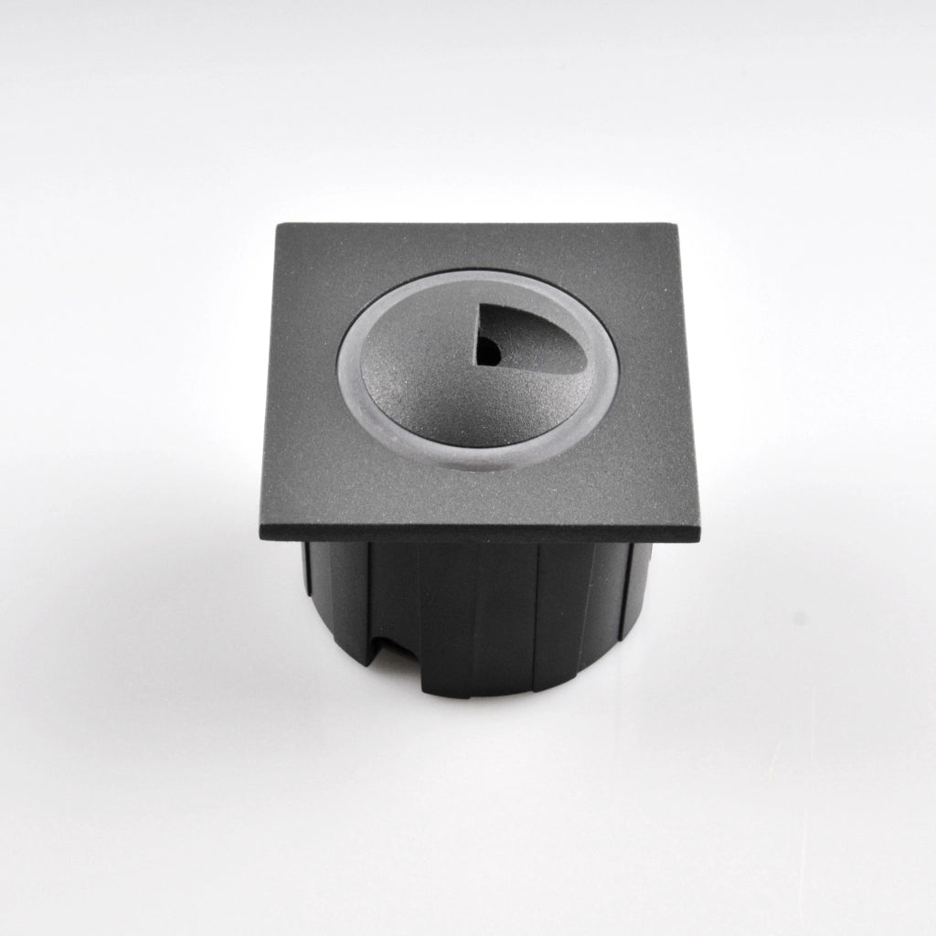 Lampada LED scala/parete Polux Q3 quadrata 3W grafite