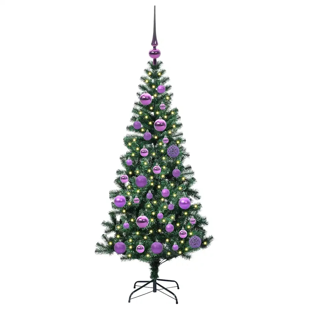 Albero di Natale artificiale con luci integrate Verde 120 cm 3396742