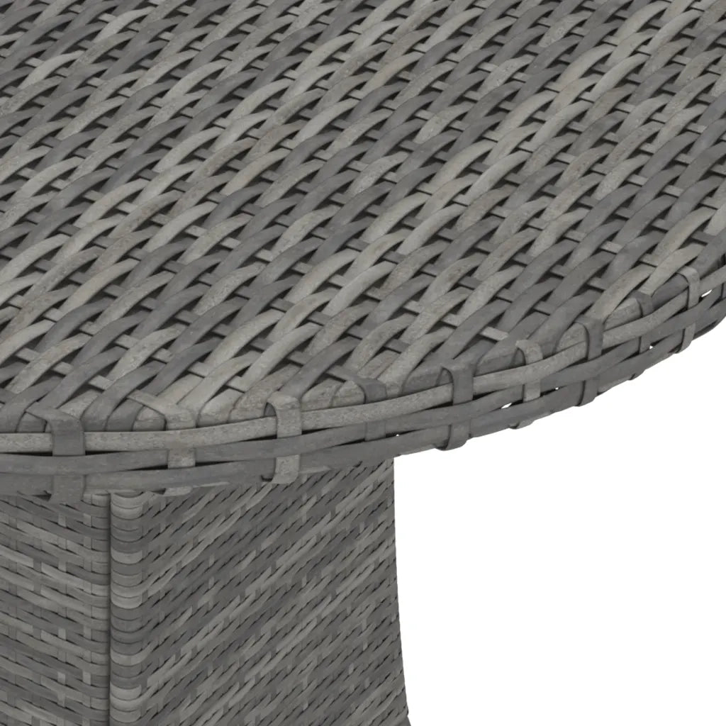 Set Divani da Giardino 9 pz con Cuscini in Polyrattan Grigio 3064899