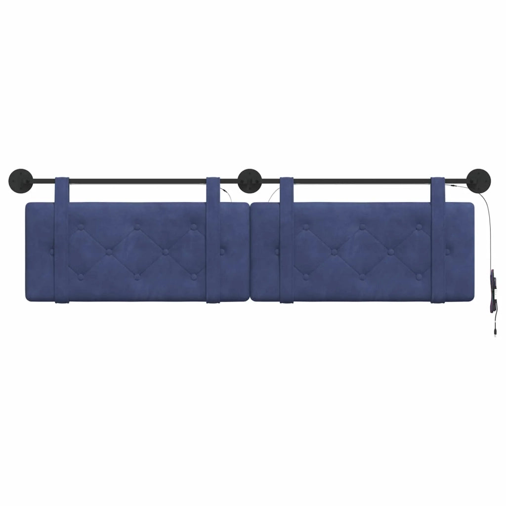 Testiera sospesa Con luce LED Blu Polizia Velluto 3424204