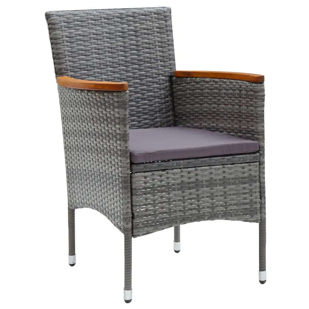 Set da Pranzo da Giardino 11 pz Grigio 3067876