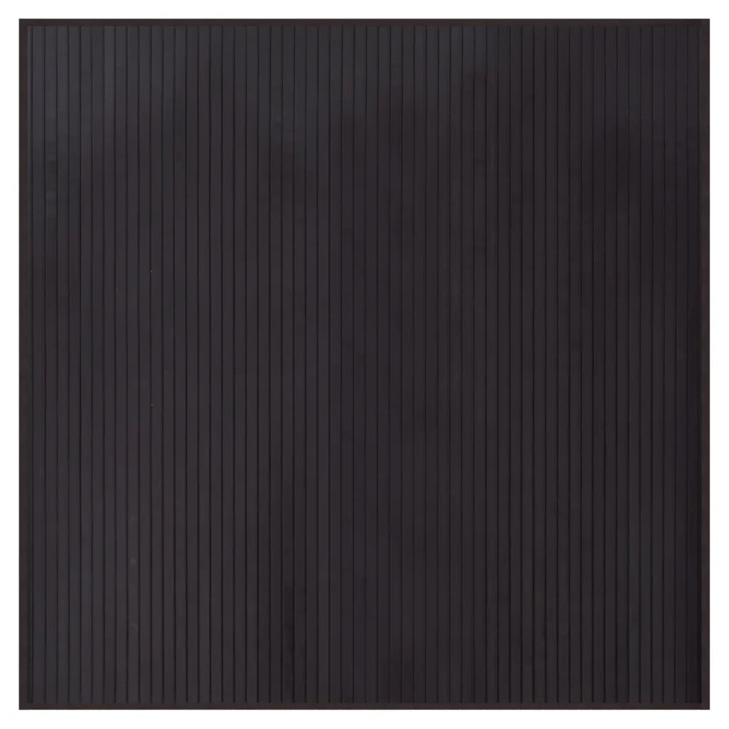 Tappeto del soggiorno | Tappeto Quadrato Marrone Scuro 100x100 cm in Bamb¨´
