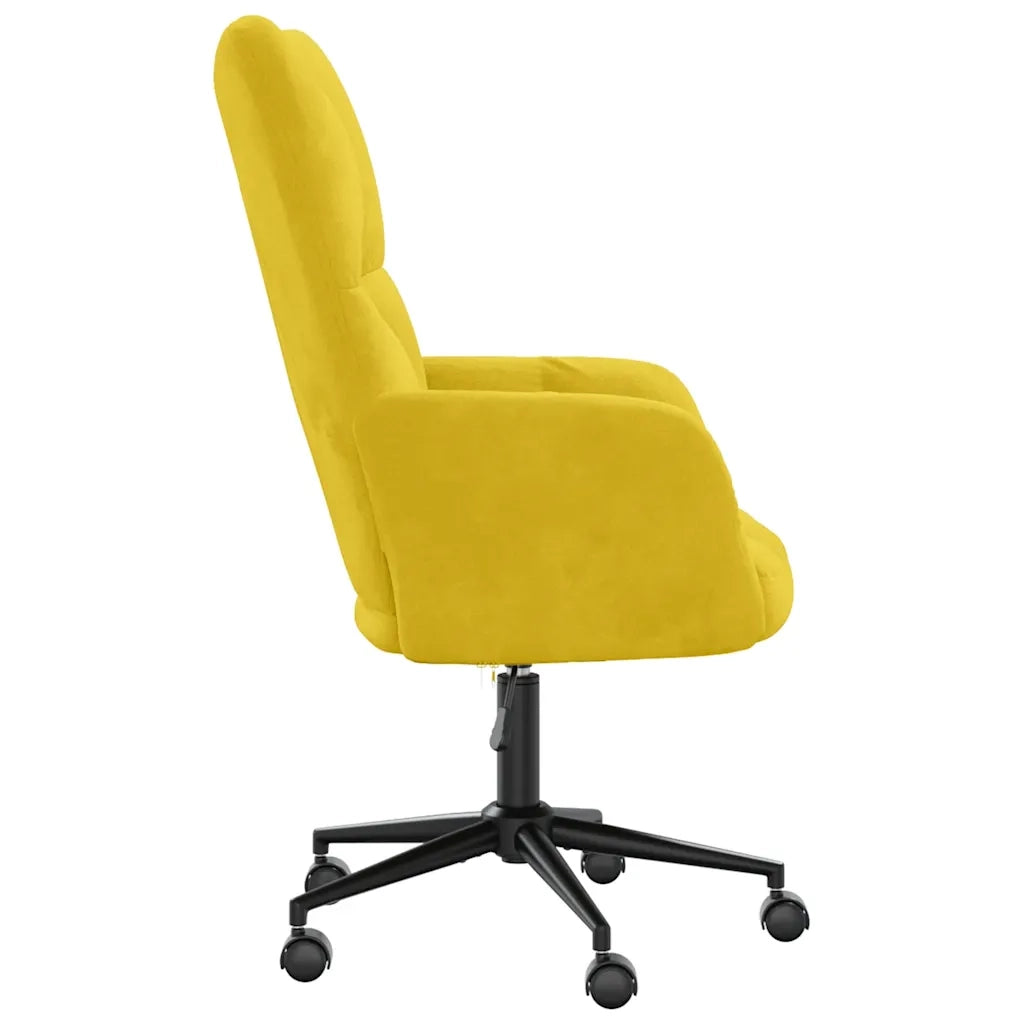 Poltrona Relax Giallo Senape in Velluto 328179