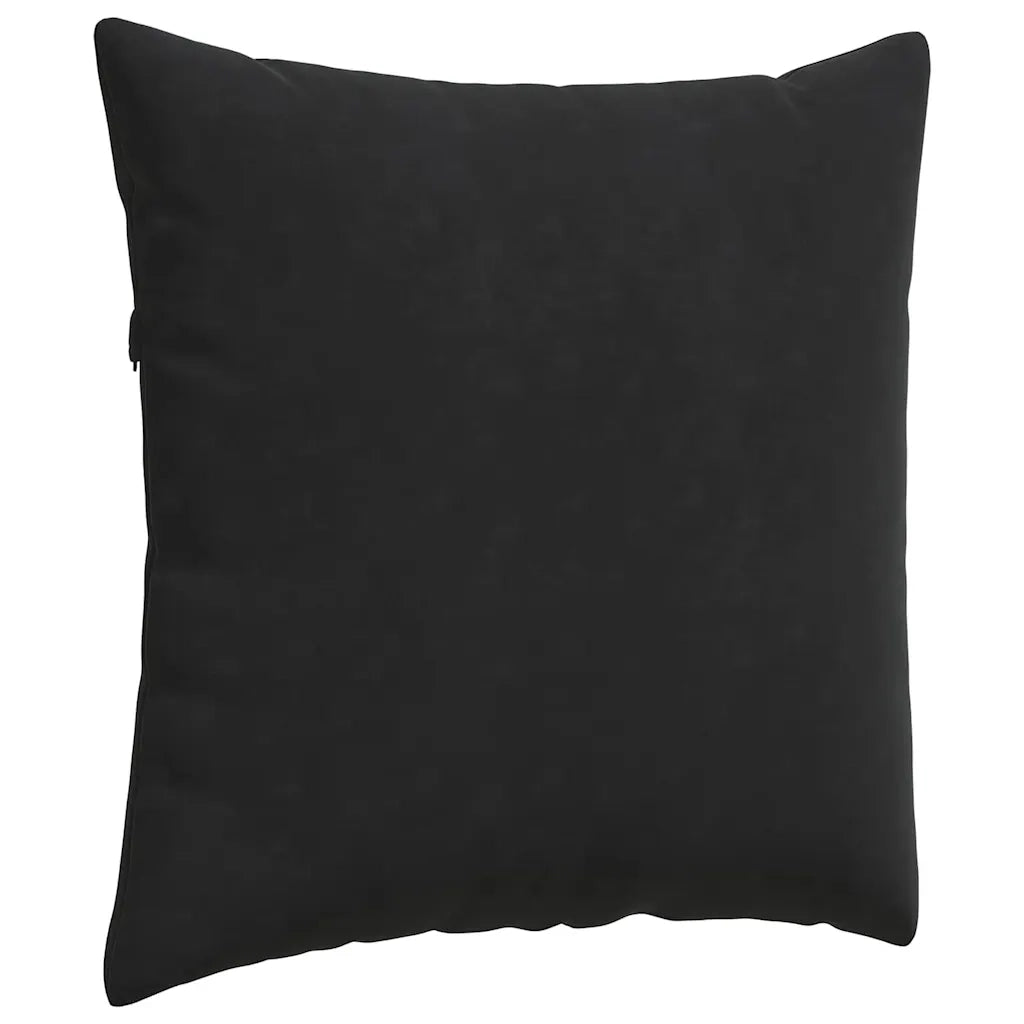 Cuscini da Divano 2 pz | Cuscini per sedie Nero 60 x 60 cm Tessuto in Cords
