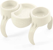 Porta bicchieri con tavola per bagno e piscina - 35 x 22 cm - bianco