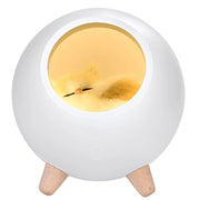 Luce notturna per bambini modello Sleepy Cat Bianco TechKidz