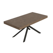 Tavolo Allungabile 180-440x90x74 cm Niket Noce Gambe Antracite