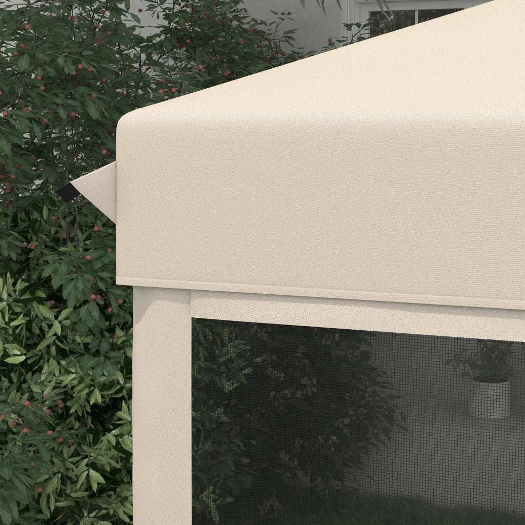 Gazebo da Giardino 3x3 m ¨C Minimal ¨C Beige Acciaio