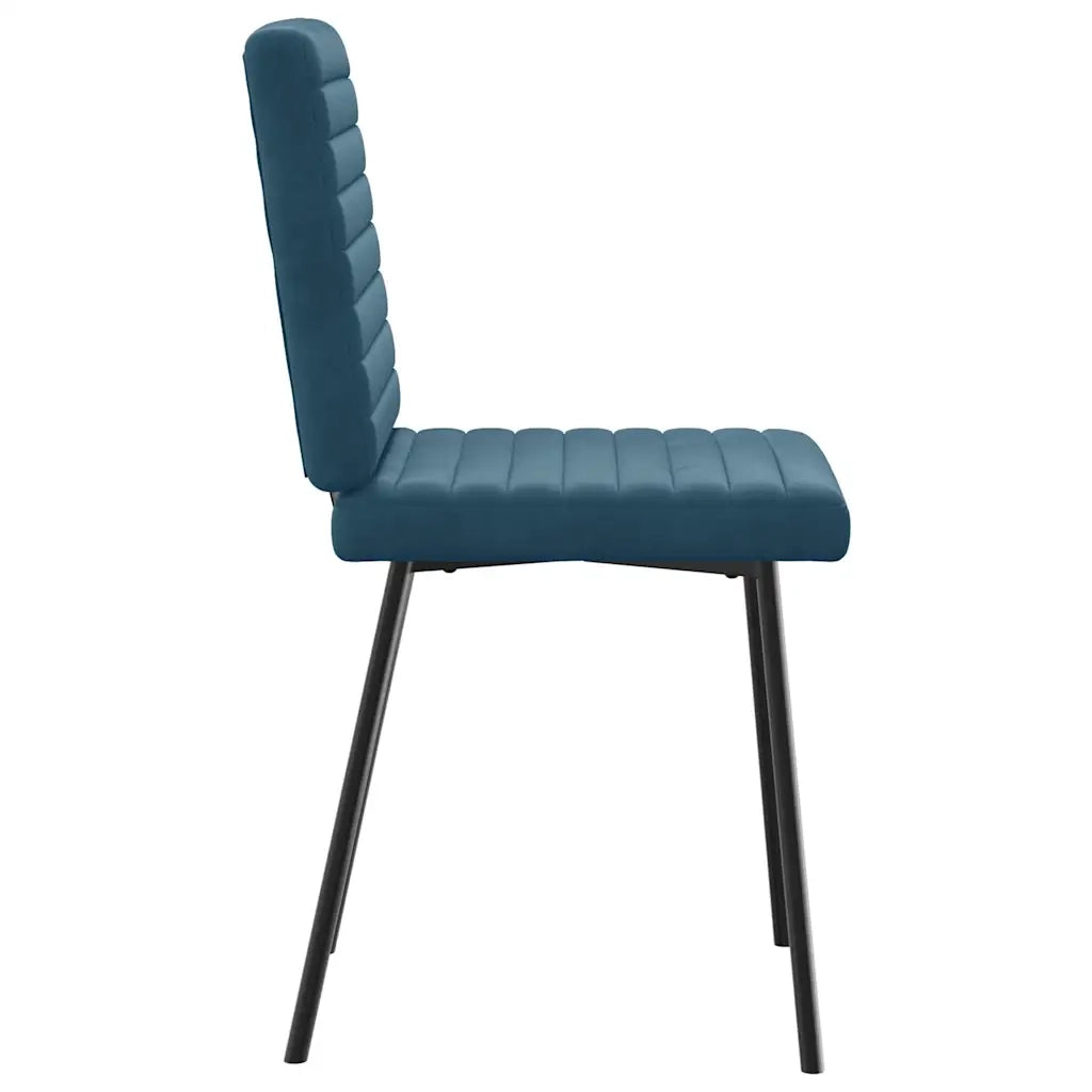 Sedie da Pranzo 2 pz Blu in Velluto 4101166