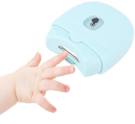 Trasformatore di taglio unghie elettro automatico - USB caricabile - colore tè verde - per bambini e anziani - sicuro e facile da usare