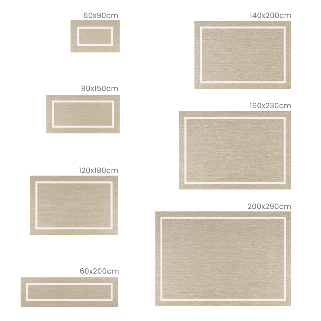 Tappeto vinilico di alta qualità rettangolo bianco 60x200
