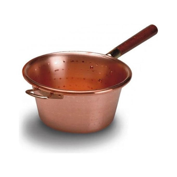 LAR 4632030 Paiolo in Rame con Manico in Legno 30 cm