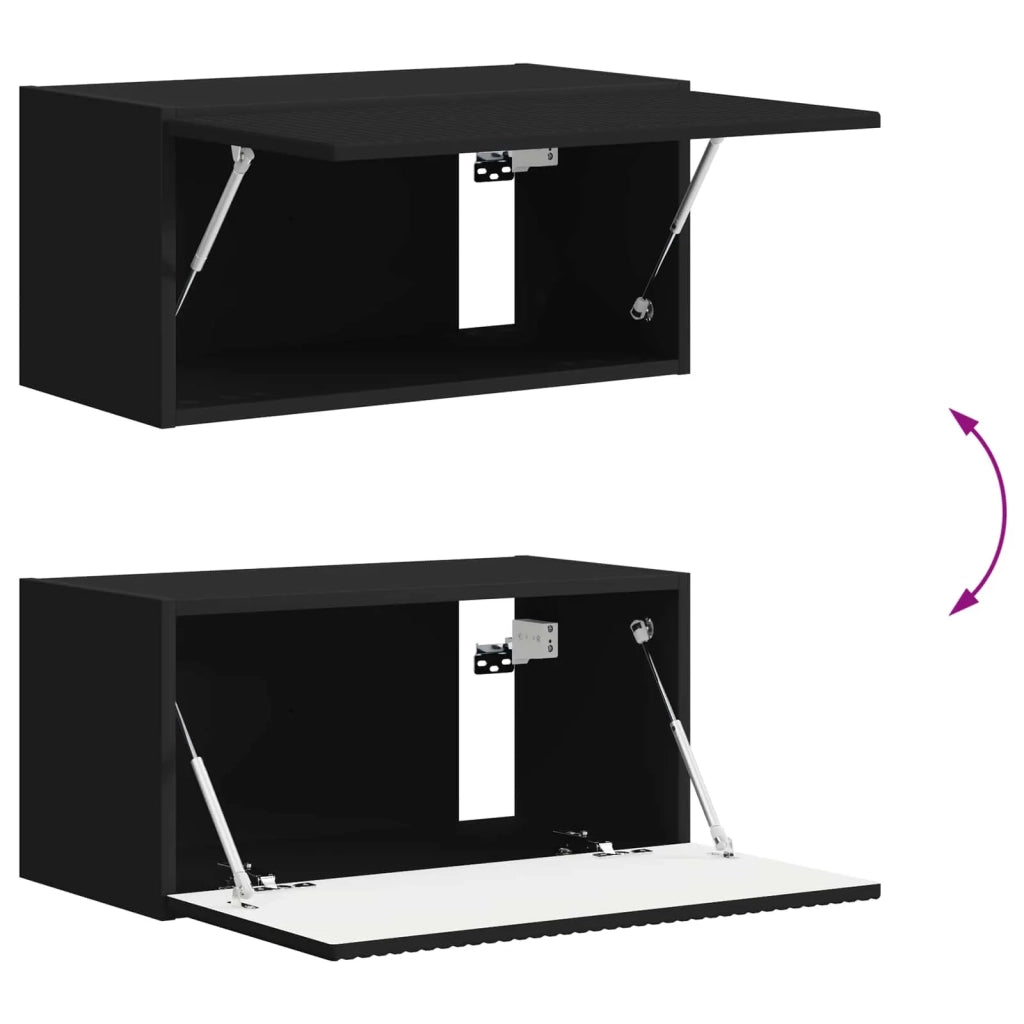 Set mobile TV 6 pcs Nero Legno multistrato 3409124