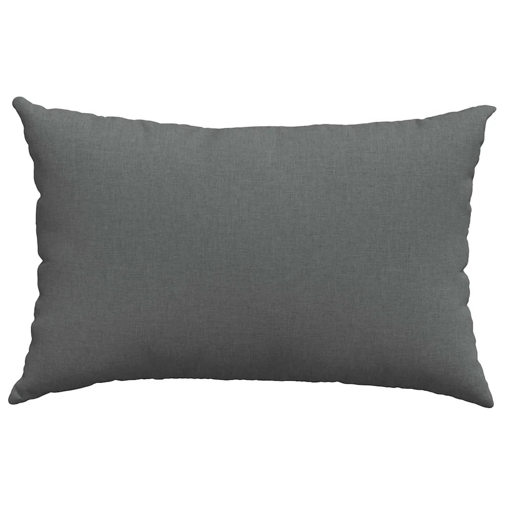 Cuscini da Divano 2 pz | Cuscini per sedie Grigio scuro 60 x 40 cm Tessuto