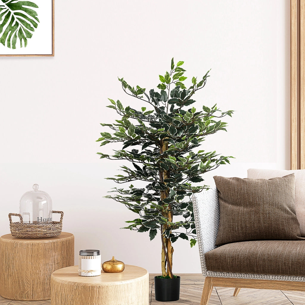 Pianta Ficus Artificiale ¨C Minimal ¨C Verde Realistico 130cm
