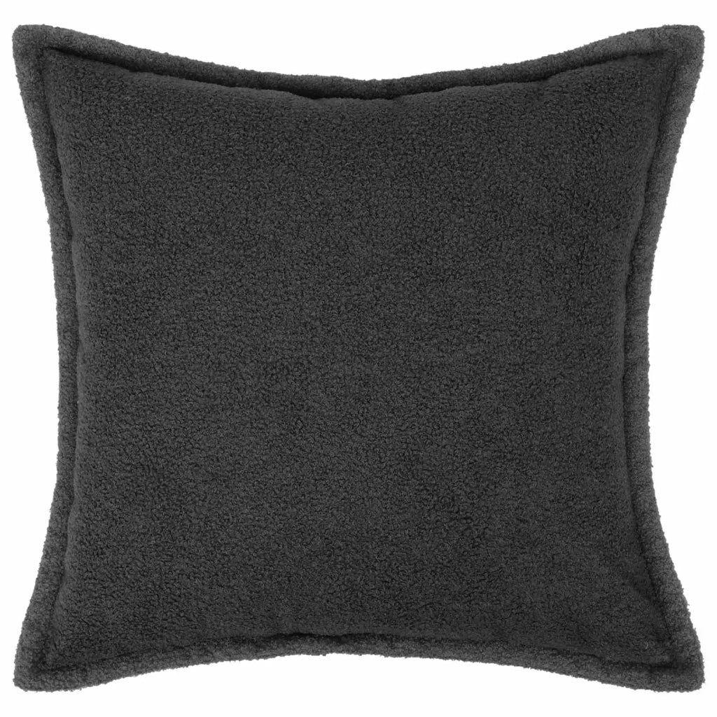 Federa 2 pcs HOUTEN Grigio Scuro 50 x 50 cm Bouclé 919129