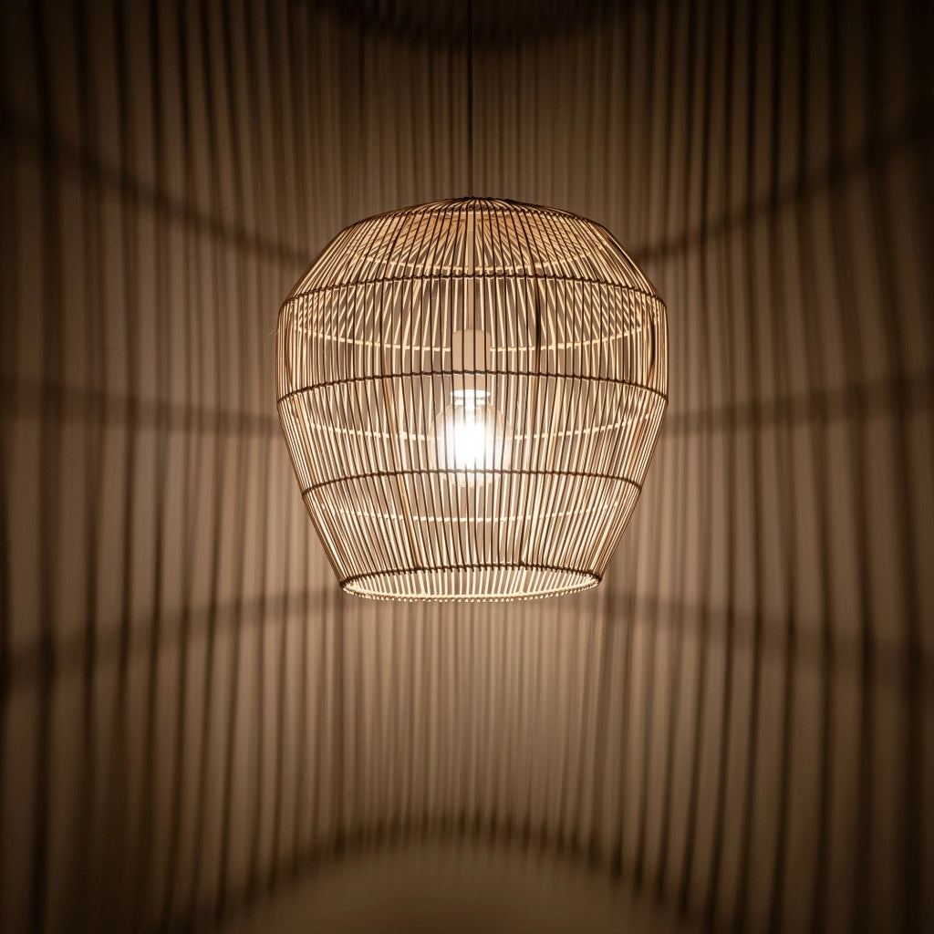 Lampada a sospensione bambù HAITI S E27 25W Nowodvorski