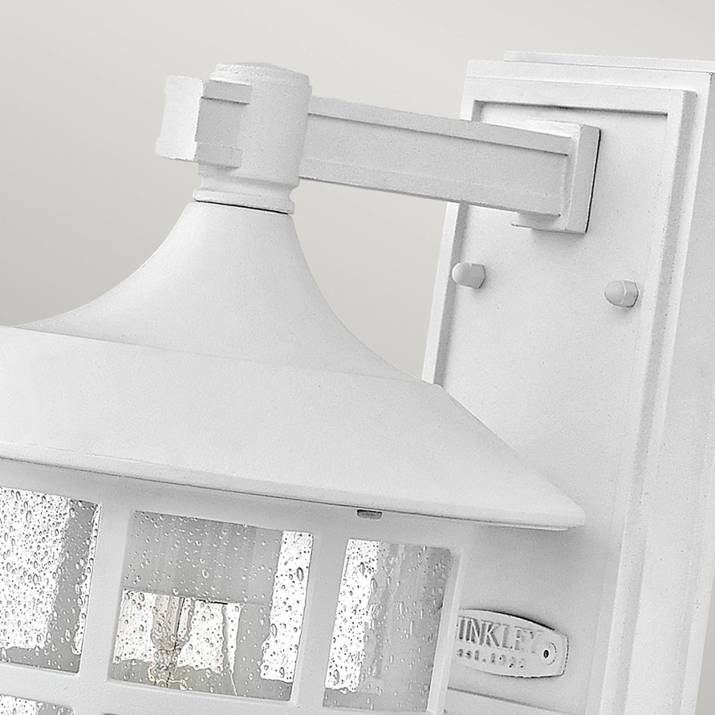 Applique esterna Freeport Hinkley bianca E27 IP44 40W
