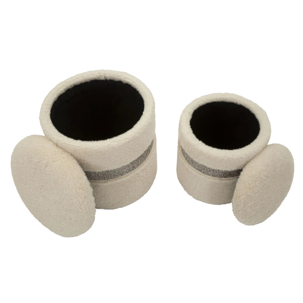 Pouf VKH720, Beige, MDF, 47x40x40 cm