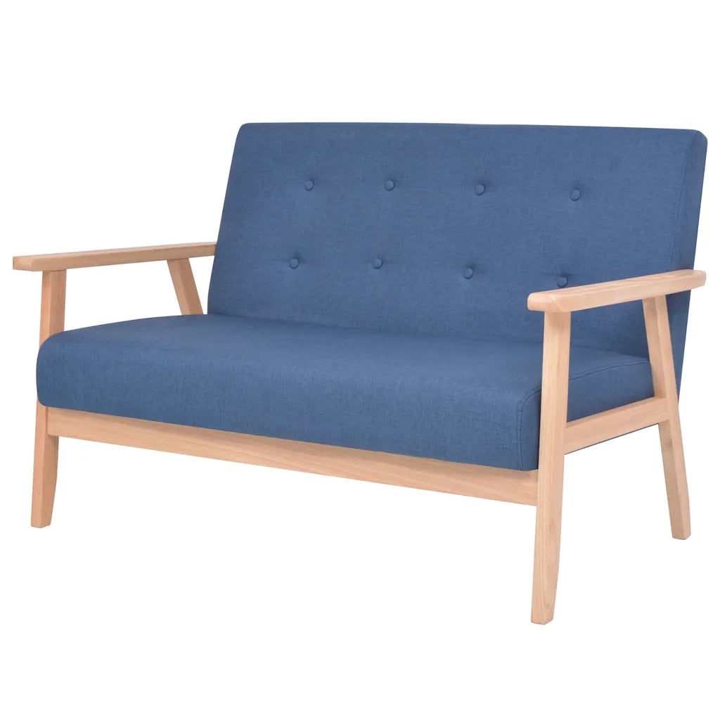 Set di Divani 2 pz in Tessuto Blu 274914