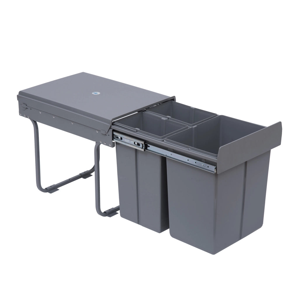 Cestino per Raccolta Differenziata ¨C Minimal ¨C Grigio 48x34.2x41.8 cm