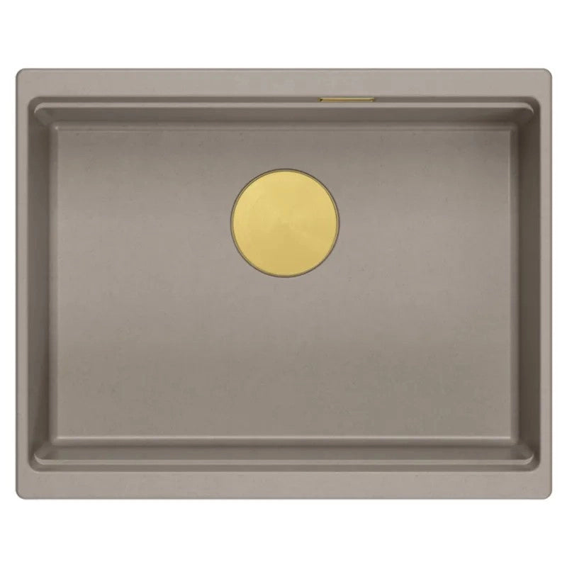 Lavello In Granito Logan 100 Beige Tappo acciaio