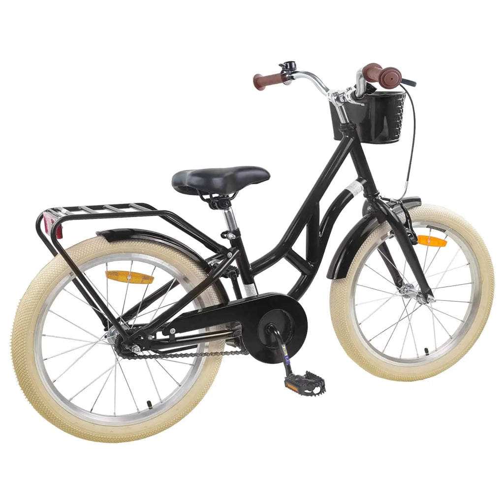 Bicicletta per Bambini 24 Pollici per 8-12 anni Nero 42009697