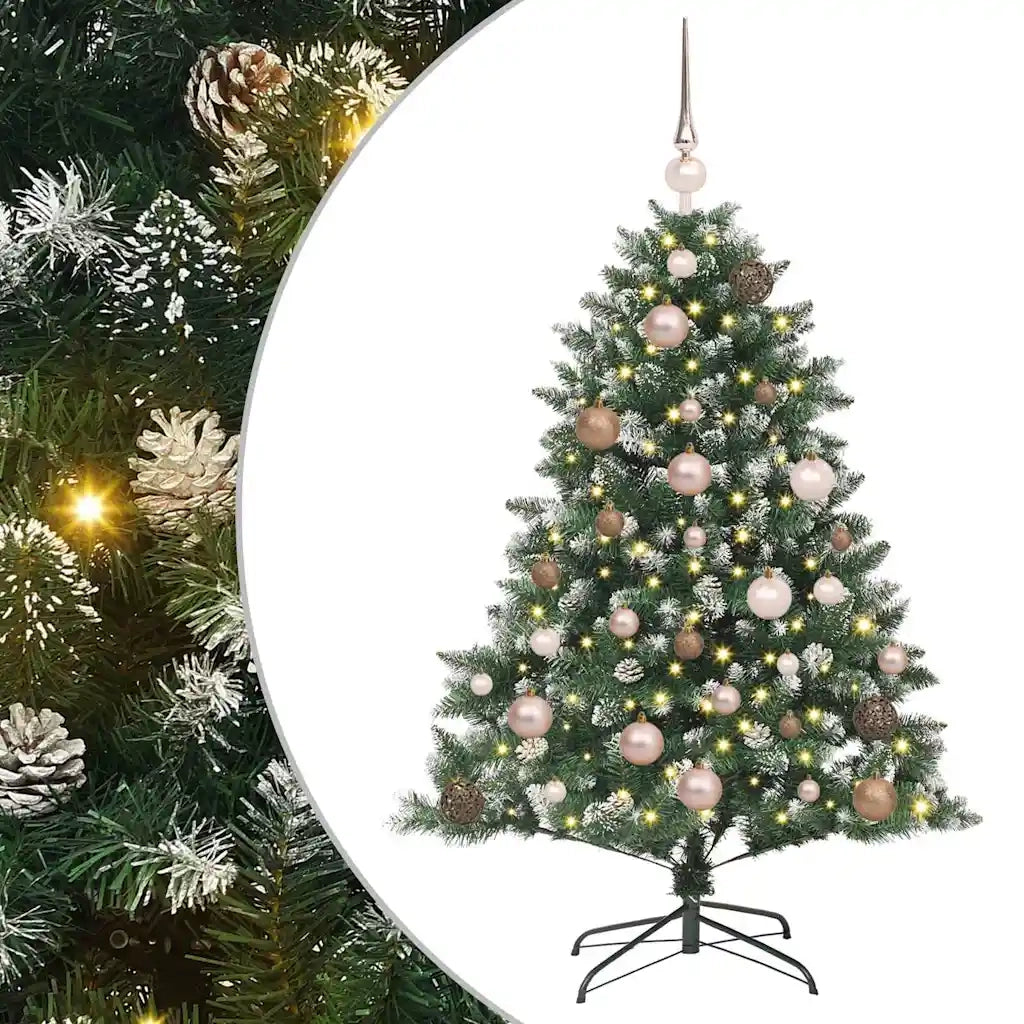 Albero di Natale artificiale con 150 LED Verde 120 cm 3395207