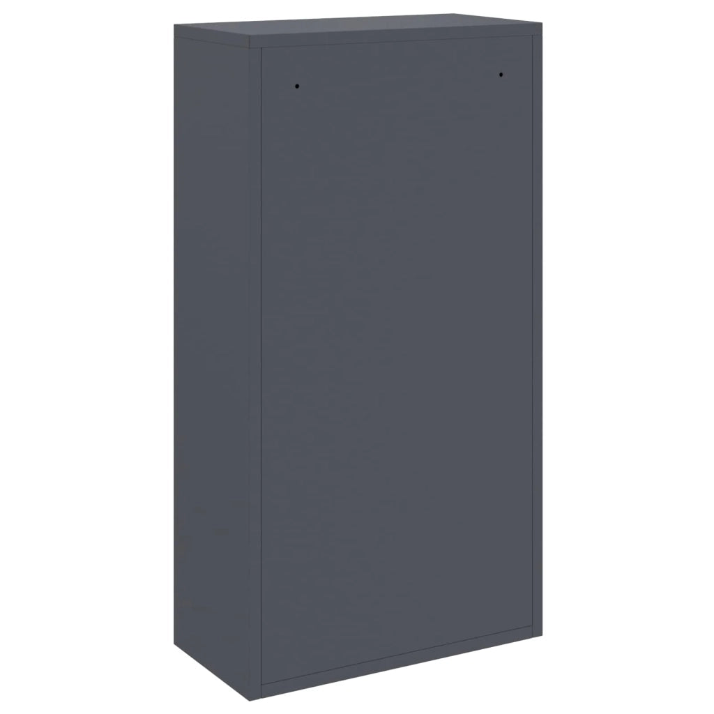 Cassetta per pacchi con porta Antracite 44 x 22 x 82 cm Acciaio 874921